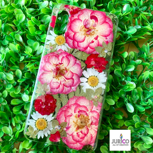 YOOページ★押し花ケース 押し花ケースに文字入れ可能！iPhone全機種対応 galaxyケース