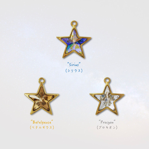 Asterism Premium Accessory (3 types)｜星型チャームネックレス