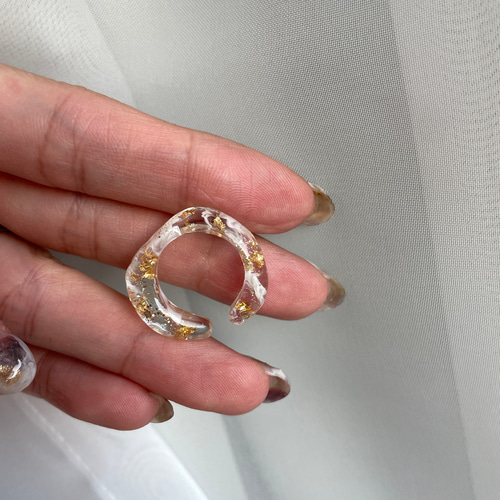 イヤーカフ ニュアンス レジンイヤーカフ イヤリング ピアス