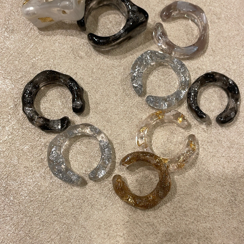 イヤーカフ ニュアンス レジンイヤーカフ イヤリング ピアス
