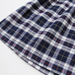 【即納】タータンチェック ロングスカート（ドレスタータン）ネイビー 紺 チェック 起毛 7枚目の画像