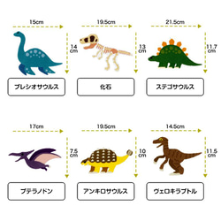 とても 大きい 恐竜 もこもこ ワッペン 5枚 セット 日本製 子供 トレーナー タオル バッグ アイロン 接着 大人 3枚目の画像
