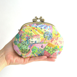 ミナペルホネン symphonyで作成しましたお財布がま口です♡うさぎさん