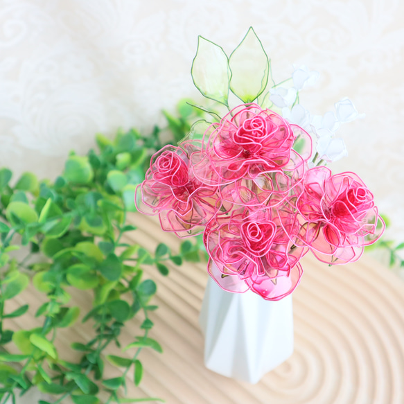 アメリカンフラワー　ディップフラワー　花束 花束♡ブーケ♡ディップアート♡アメリカンフラワー アート