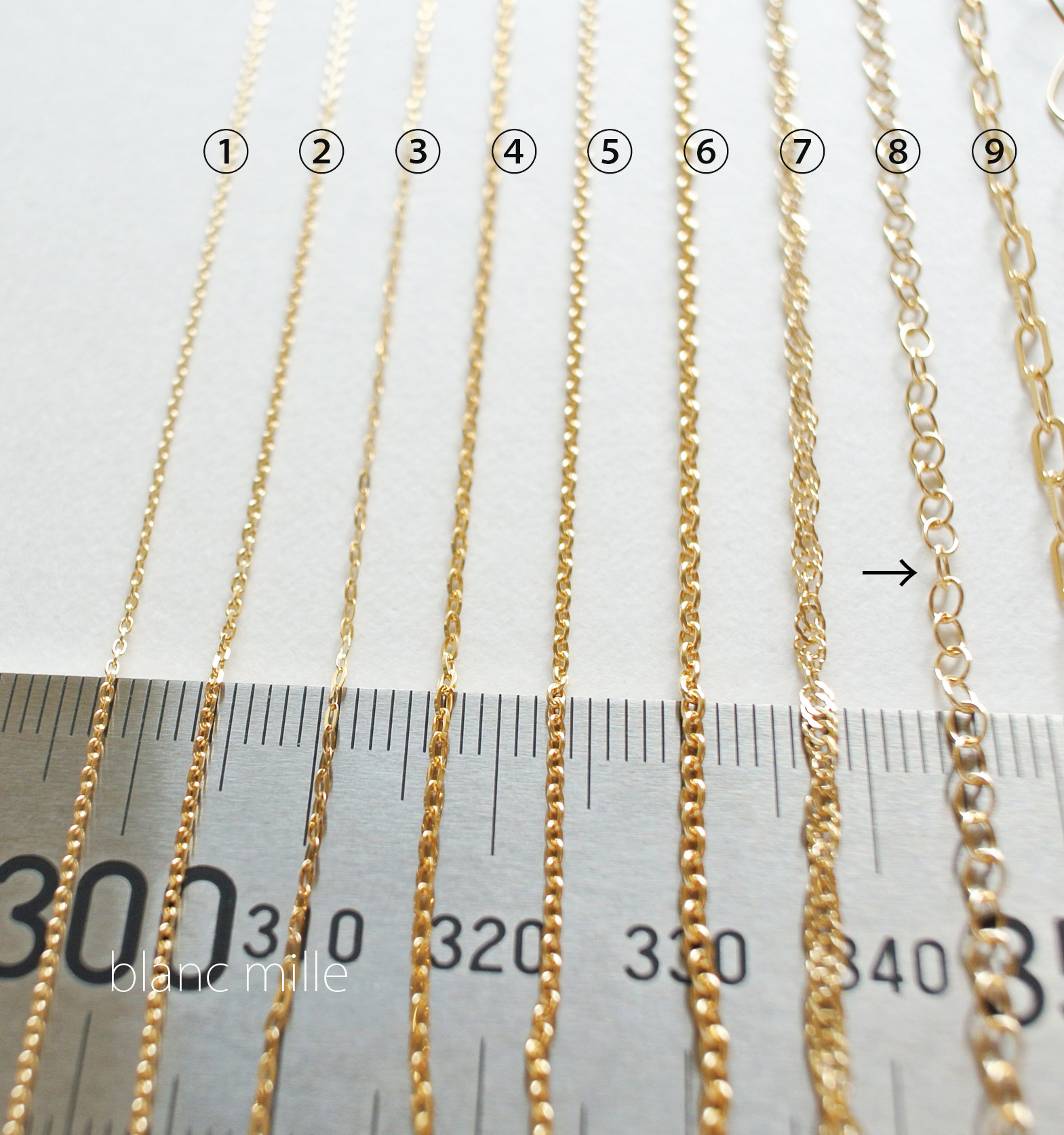 No.b-2.3-468○*K18 シンプルブレスレット オーダー制作○*18金ゴールド少し太め小豆チェーン 18k