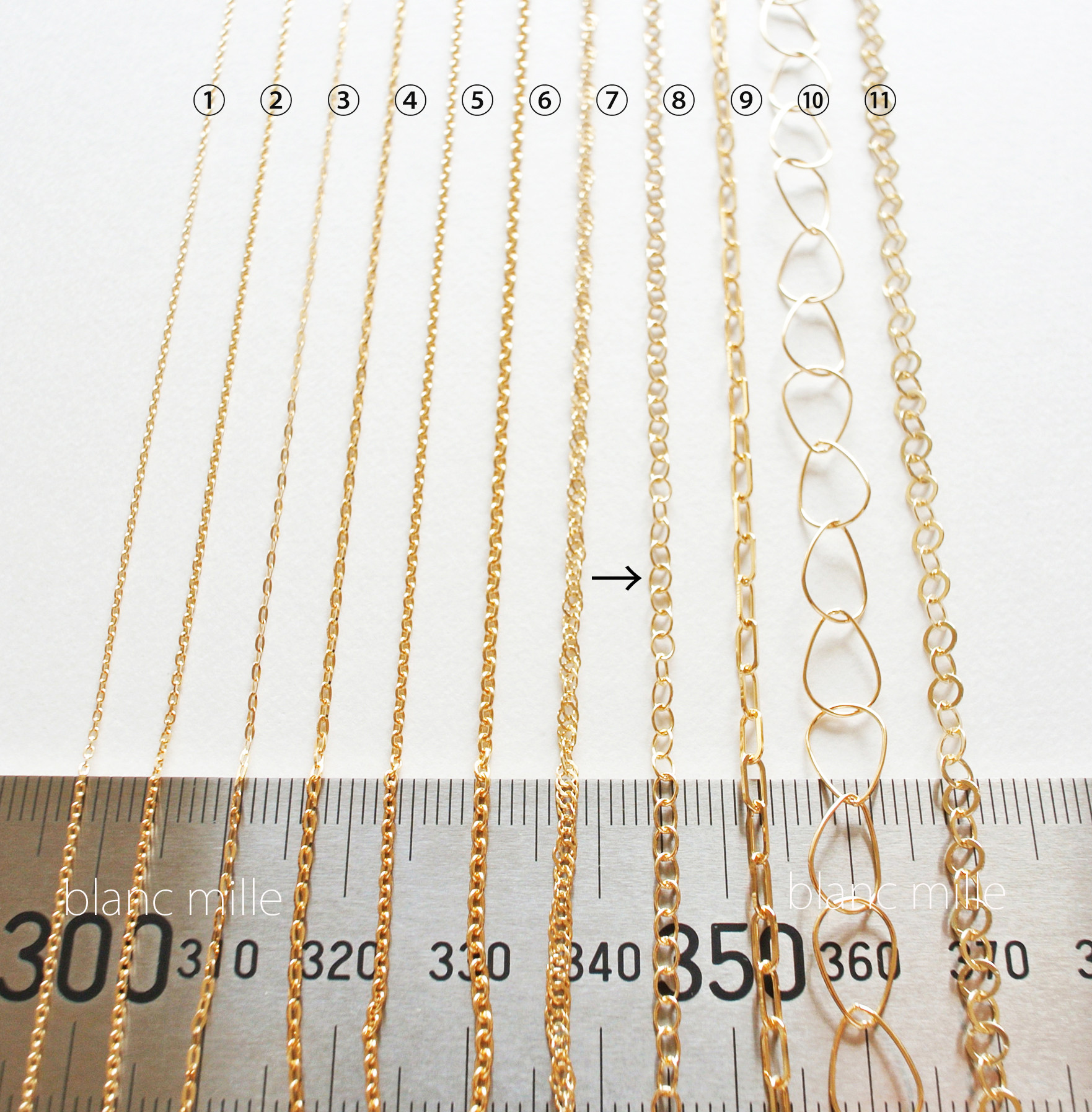 No.b-2.3-468○*K18 シンプルブレスレット オーダー制作○*18金ゴールド少し太め小豆チェーン 18k