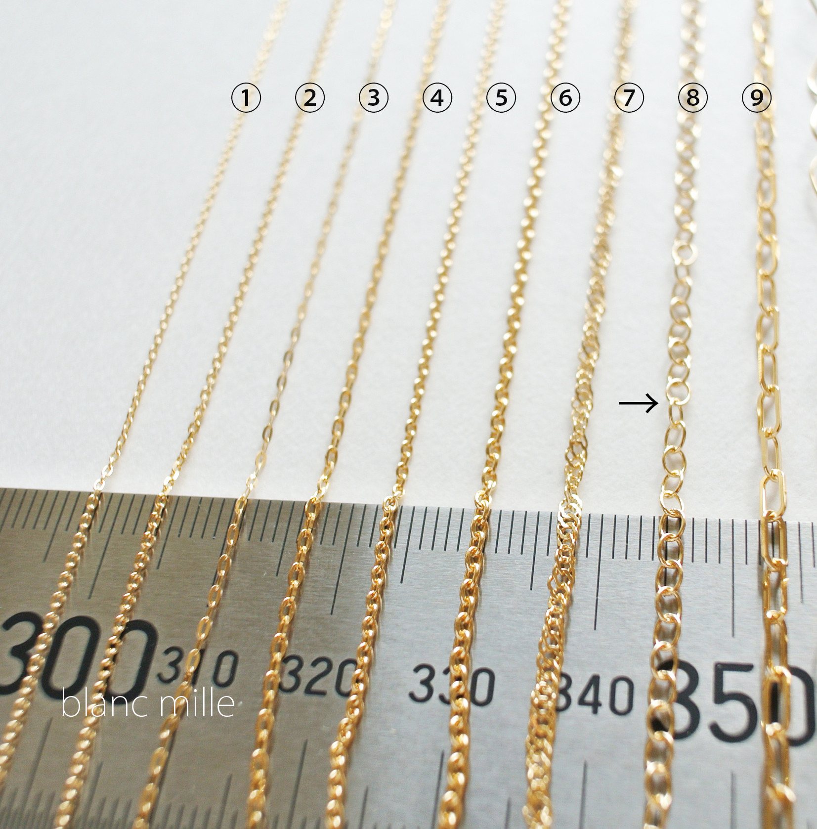 No.b-2.3-468○*K18 シンプルブレスレット オーダー制作○*18金ゴールド少し太め小豆チェーン 18k