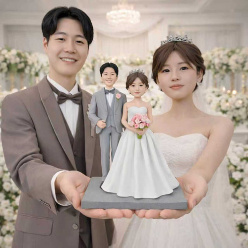 写真から作るオーダーメイド夫婦フィギュア｜結婚祝いにそっくり似顔