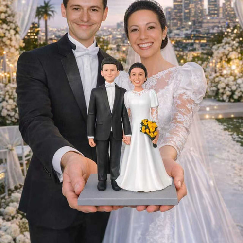 写真から作るオーダーメイド夫婦フィギュア｜結婚祝いにそっくり似顔