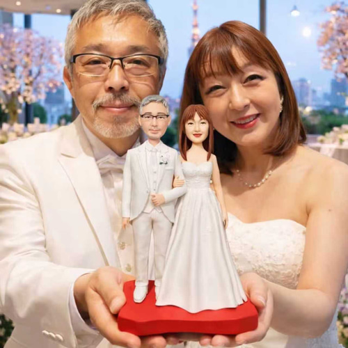 写真から作るオーダーメイド夫婦フィギュア｜結婚祝いにそっくり似顔