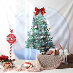 再版：スノードームマット クリスマスタペストリーに♪簡単おうちスタジオ 　　クリスマス飾り 11枚目の画像