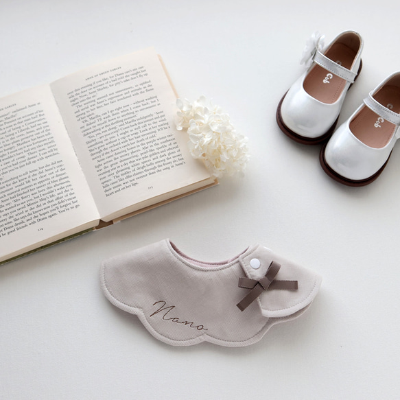 かぷりーすttt コーデュロイ スタイ ୨୧ 選べる 11色 ୨୧ 花 リース型 360 お名前