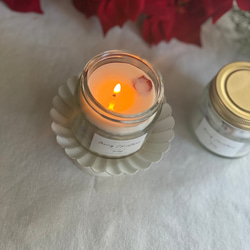 期間限定クリスマスギフト♪聖なるアロマリラックスcandleローズハーブ&soy wax 天然素材　 5枚目の画像