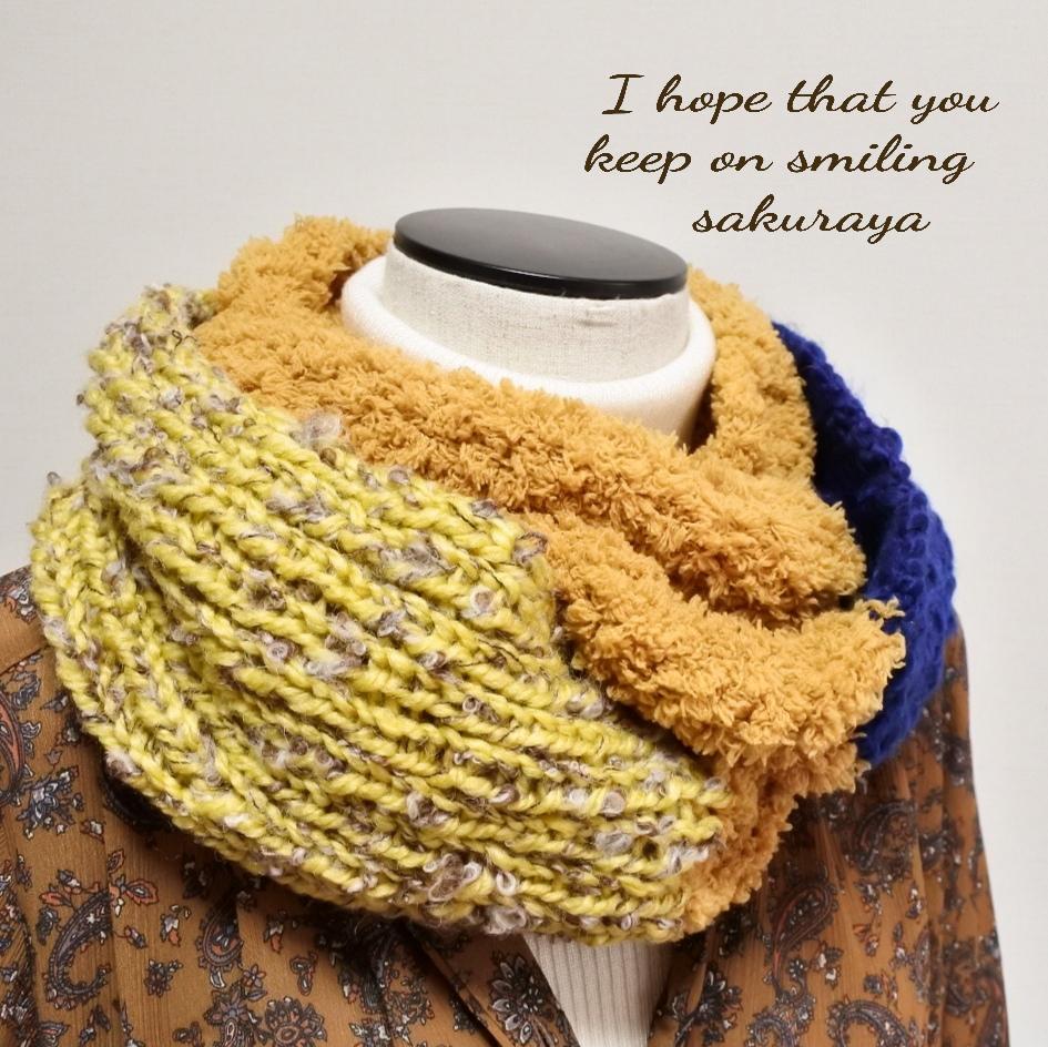 【Creema限定】3色のふんわりスヌード☆軽量タイプ