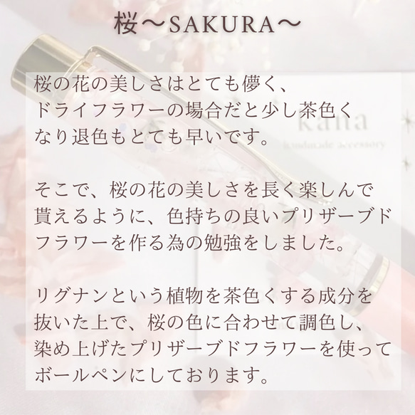 満開の桜♡【ハーバリウムボールペン】ギフト プレゼント 実用的 日用品 さくら 誕生日 母の日 2枚目の画像