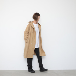 Hoodie coat  / camel 13枚目の画像