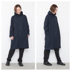 Hoodie coat  / navy 10枚目の画像