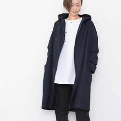 Hoodie coat  / navy 1枚目の画像