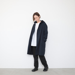 Hoodie coat  / navy 8枚目の画像