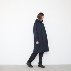 Hoodie coat  / navy 3枚目の画像