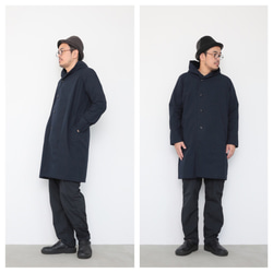 Hoodie coat  / navy 5枚目の画像