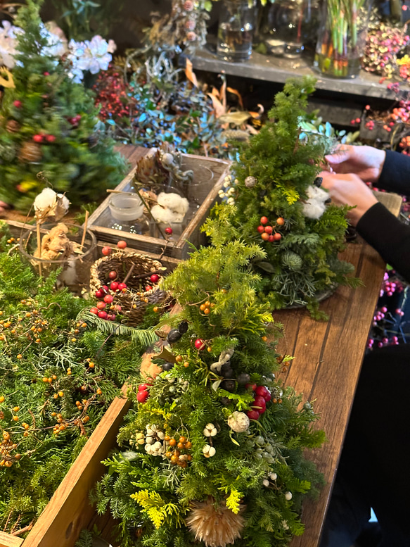 レッスンキット＞2025年☆フレッシュクリスマスツリー材料セット