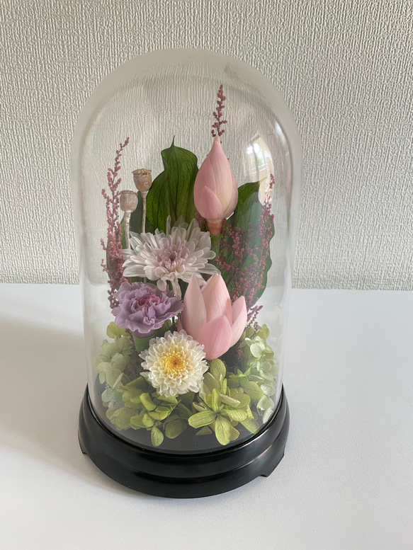 プリザーブドフラワー仏花✨セロンドーム✨ 1枚目の画像