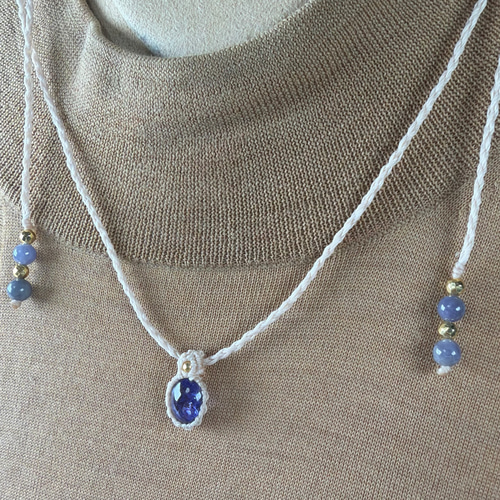 タンザナイト マクラメネックレス ソウルフレンズ SF06 ネックレス