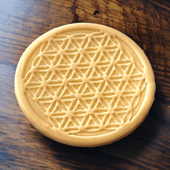 フラワーオブライフ模様 立体クッキー型 1個 3枚目の画像