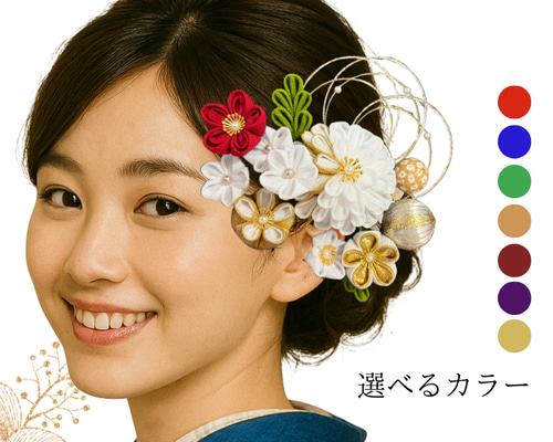 つまみ細工髪飾りnaaa つまみ細工髪飾りnaaa つまみ細工の髪飾り かんざし A na n 通販