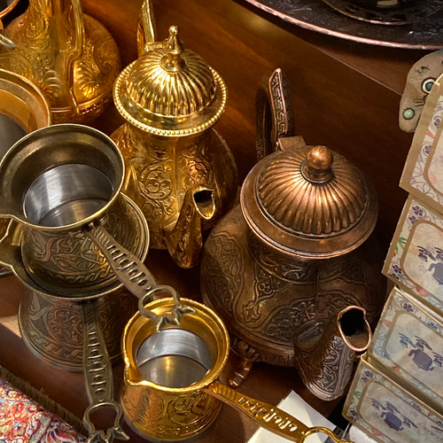 トルコ製 アラビア金属製ポット S・Mサイズ 選択 ポット・急須 Alii