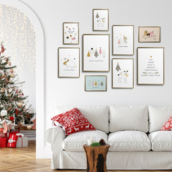 《超早割2022》北欧ポスター クリスマスツリー/ i0349 / クリスマスツリーやお家　可愛いオーナメント 6枚目の画像