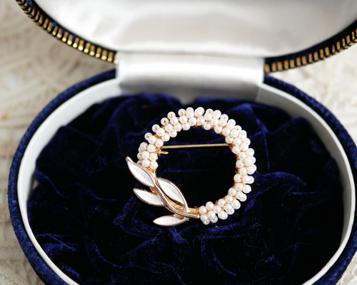 再販 リーフのサークルブローチ 入学式・卒業式にも ブローチ verdad