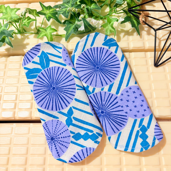 蒸れずに快適ガーゼライナー5枚セット☆おりものシート☆ダブルガーゼ布ナプキン☆ハンカチタイプ 7枚目の画像