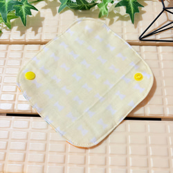 蒸れずに快適ガーゼライナー5枚セット☆おりものシート☆ダブルガーゼ布ナプキン☆ハンカチタイプ 16枚目の画像