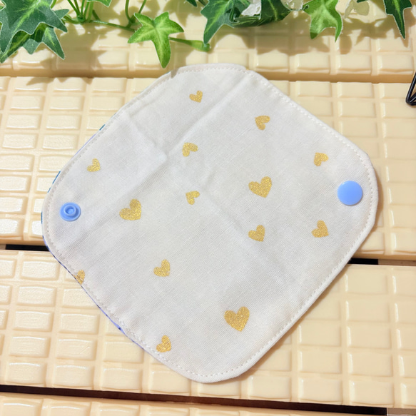 蒸れずに快適ガーゼライナー5枚セット☆おりものシート☆ダブルガーゼ布ナプキン☆ハンカチタイプ 12枚目の画像