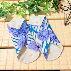 蒸れずに快適ガーゼライナー5枚セット☆おりものシート☆ダブルガーゼ布ナプキン☆ハンカチタイプ 10枚目の画像