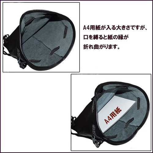 牛革 リュック ナップサック 本革 レザー 巾着型 BLACK 21102901