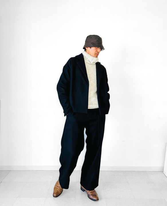 メンズ【men's】 Super130最上質カシミヤブレンドウール素材使用