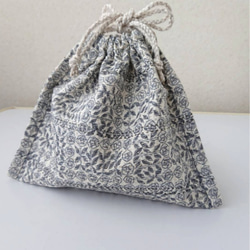 Tororo＊リバティ生地使用＊フローティングフローラ＊フリル巾着＊巾着 Tororo様専用＊リバティ生地使用＊フローティングフローラ