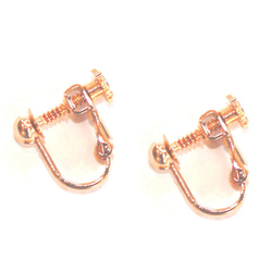 - aki otome - Pink Sapphire & Garnet Earrings / Pierce 3枚目の画像