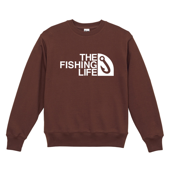 【THE FISHING LIFE】釣り フィッシング パロディ スウェット パーカー ギフト プレゼント 10枚目の画像