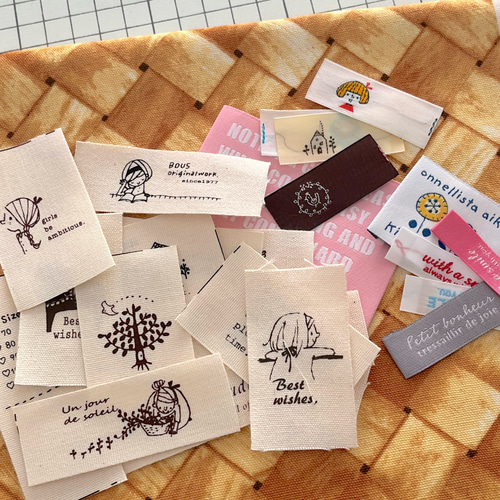 布　刺繍　タグ　ちょPページ 楽天市場】商用可能 ハンドメイド タグ 27枚のお花タグセット