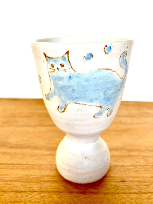 猫のワイングラス 2枚目の画像