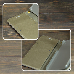 ハイクオリティータイプ iPhone手帳型スマホケース （カメラ穴あり/はめ込み式）【夕彩乃星花月（猫プラスバージョン】 6枚目の画像