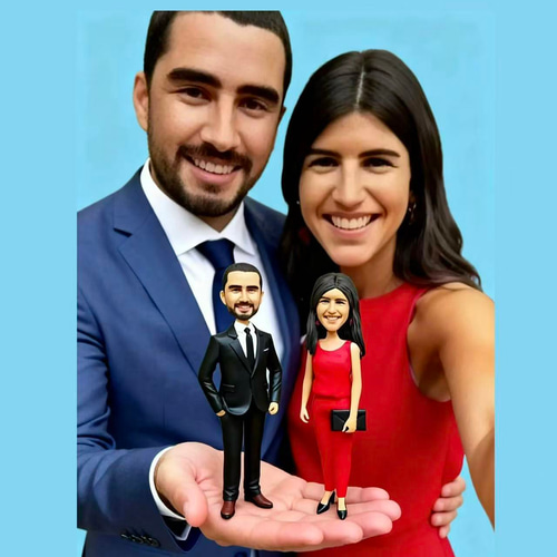 オーダーメイド 似顔絵 フィギュア 男性|写真 から フィギュア 父|自分