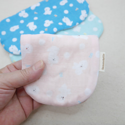 ふわもこハンカチ｜ビションフリーゼ-Bichon Frisé-｜S・10×20cm｜ガーゼハンカチ｜プチギフト｜犬 2枚目の画像