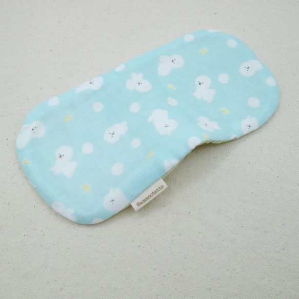 ふわもこハンカチ｜ビションフリーゼ-Bichon Frisé-｜S・10×20cm｜ガーゼハンカチ｜プチギフト｜犬 5枚目の画像