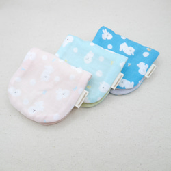 ふわもこハンカチ｜ビションフリーゼ-Bichon Frisé-｜S・10×20cm｜ガーゼハンカチ｜プチギフト｜犬 1枚目の画像