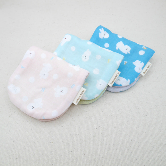 ふわもこハンカチ｜ビションフリーゼ-Bichon Frisé-｜S・10×20cm｜ガーゼハンカチ｜プチギフト｜犬 1枚目の画像